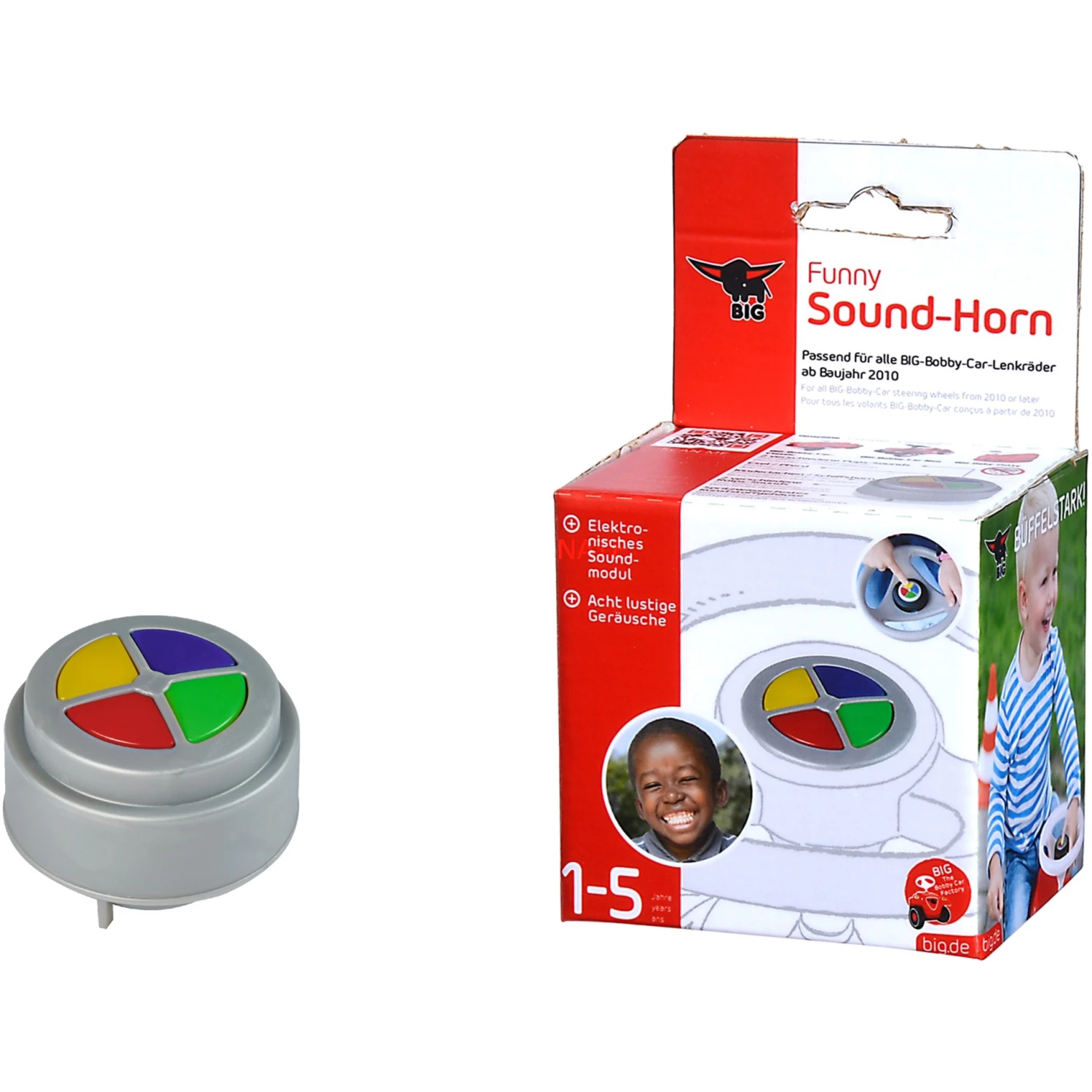 Musikinstrumente BIG Bobby Car Funny-Sound-Horn, Musikspielzeug (mehrfarbig) – Bild 2