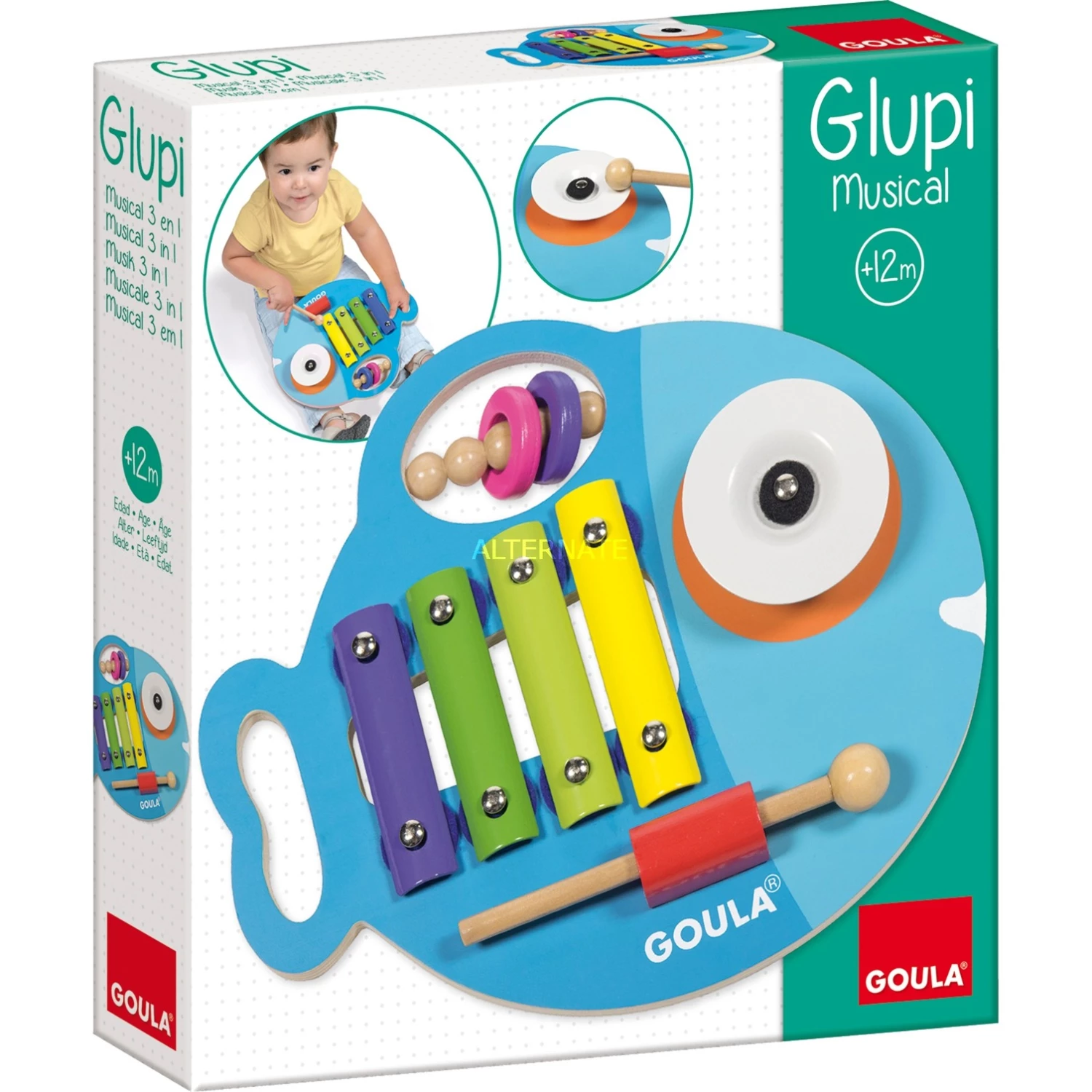 Musikinstrumente Jumbo Goula Glupi Musik 3 In 1, Musikspielzeug