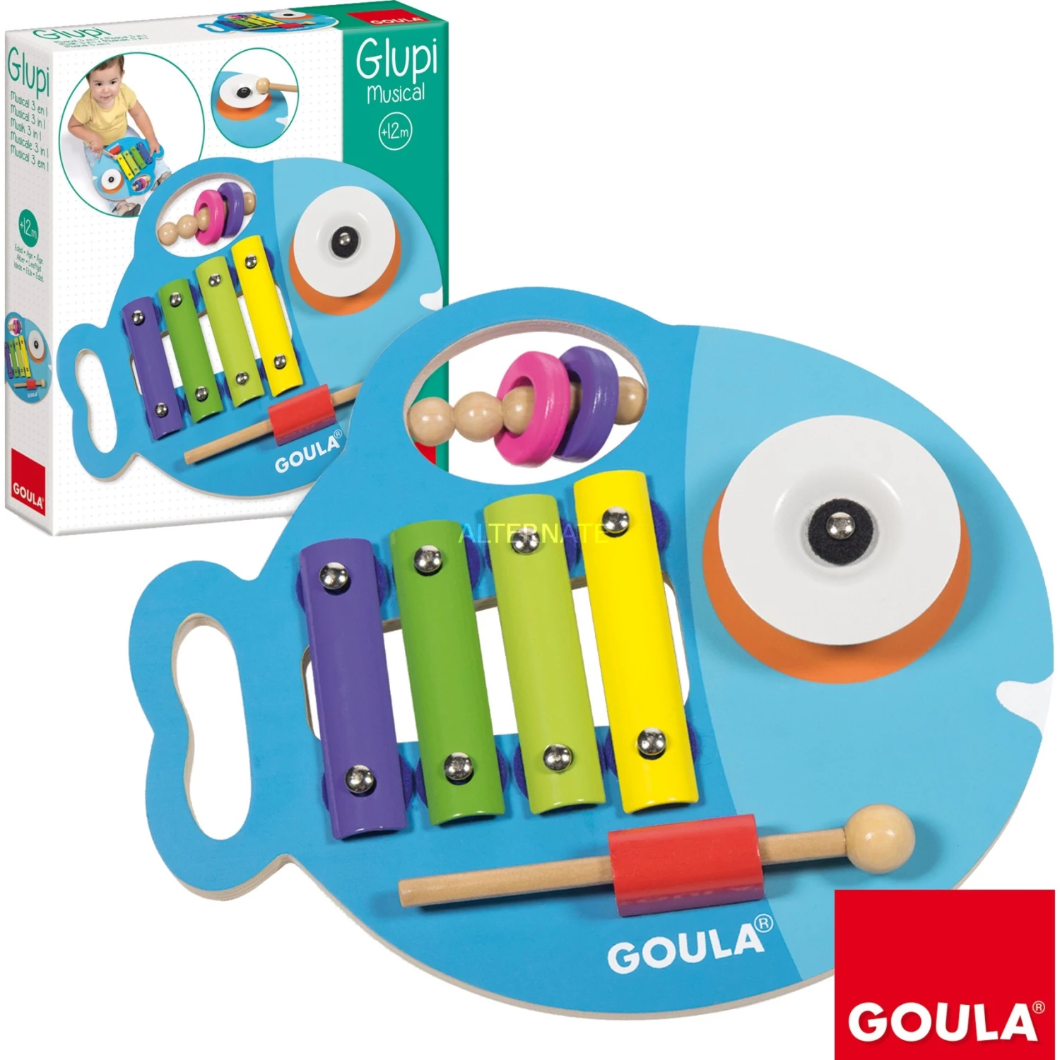 Musikinstrumente Jumbo Goula Glupi Musik 3 In 1, Musikspielzeug – Bild 2