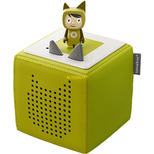 Tonies Toniebox Starterset Grün (Kreativ-Tonie), Lautsprecher (grün)